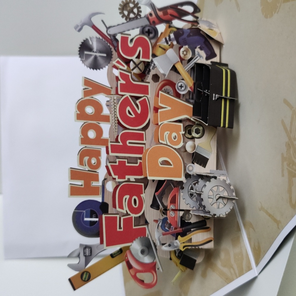 Mr. Fix it Pop-up Card - Unique 3D Design,